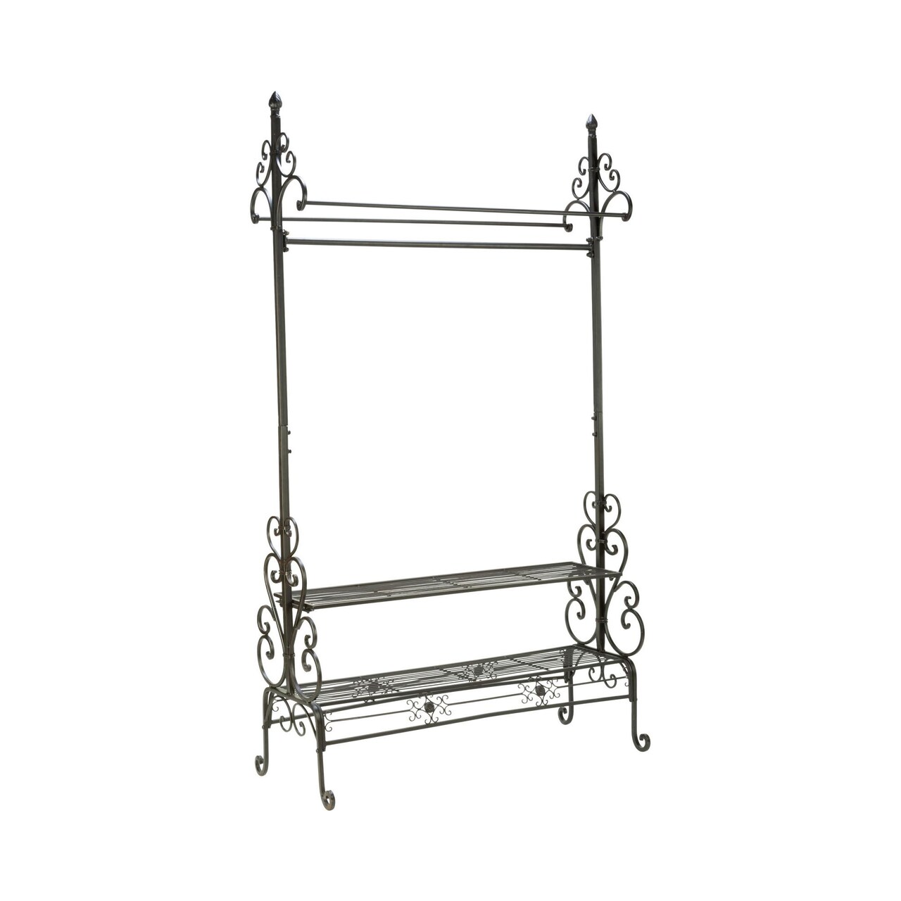 Tripar International 71.5" Brown Contemporary Garment and Coat Floor Rack